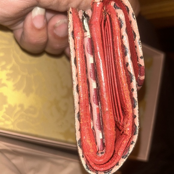 Miu Miu Madras Bifold /Long Wallet ~~ Hearts - Picture 6 of 16